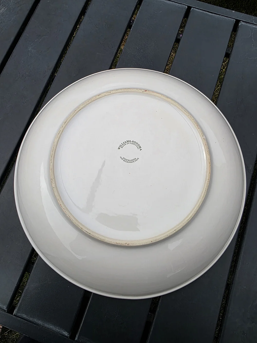 Williams Sonoma Culinary Herbs Pasta Serving Bowl 13 in Made in Portugal